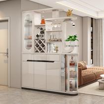 Entrance cabinet partition cabinet foyer cabinet shoe cabinet wine cabinet screen integrated double-sided decorative cabinet hall cabinet light luxury style