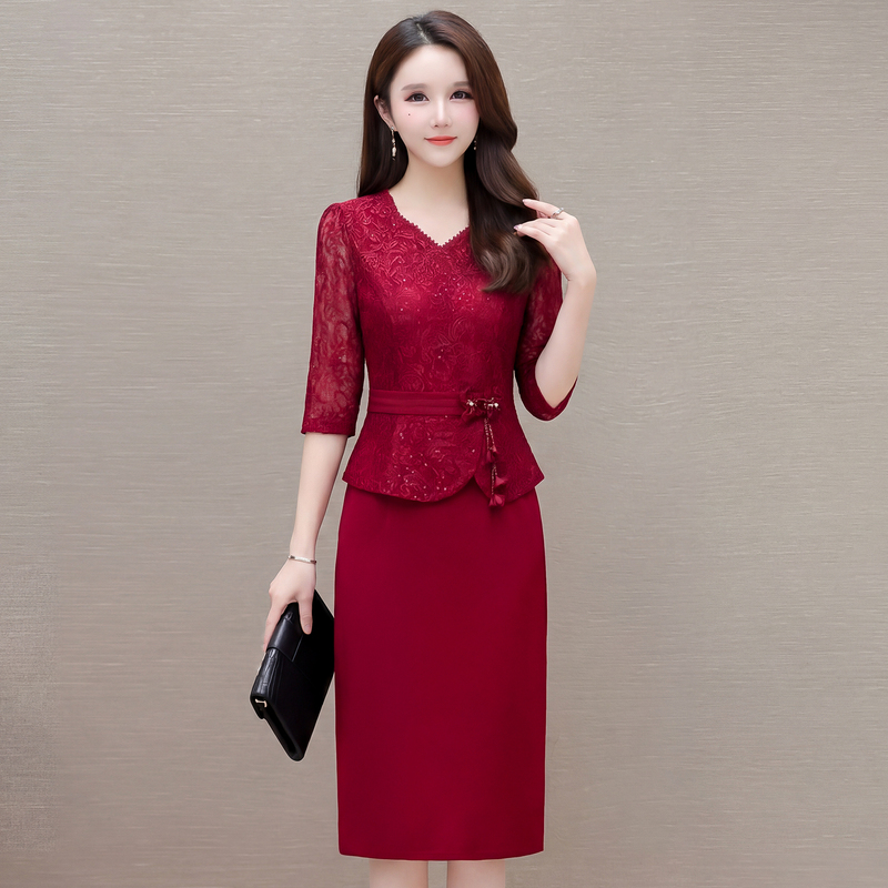 New Elegant 2026 Summer New Style Young Wedding Dress High-End Mother-In-Law Wedding Banquet Mother's Gown