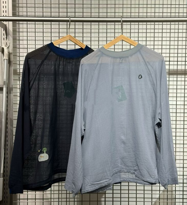 Suran's New Long-Sleeved Shirt, Summer 2026, Outdoor Breathable Cloud-Like Pure Cotton Loose Round Neck Thin T-Shirt for Women A0261Ts47