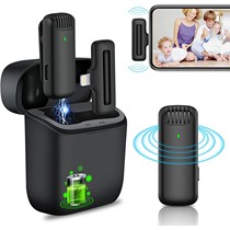 Wireless Lavalier Microphone For iPhone Android Clip on Lav