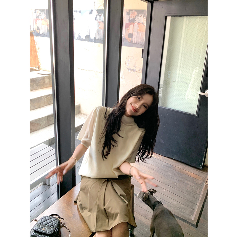 Daqianwithu Moscato Acetate Tencel Lightweight Ribbon Shirt Top Daqianwithu Moscato Acetate Tencel Lightweight Ribbon Shirt Top