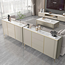 Ultra-thin sideboard light luxury tea cabinet modern simple home wall storage cabinet sofa cabinet storage partition cabinet
