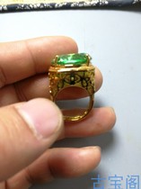 Antiques antiques jade old collections handed down treasures Qing Dynasty old gemstones cats eye pendants necklaces rings