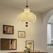 Restaurant chandelier French retro fabric mid-century style petals eye protection high-end Nanyang style island bar table lamp