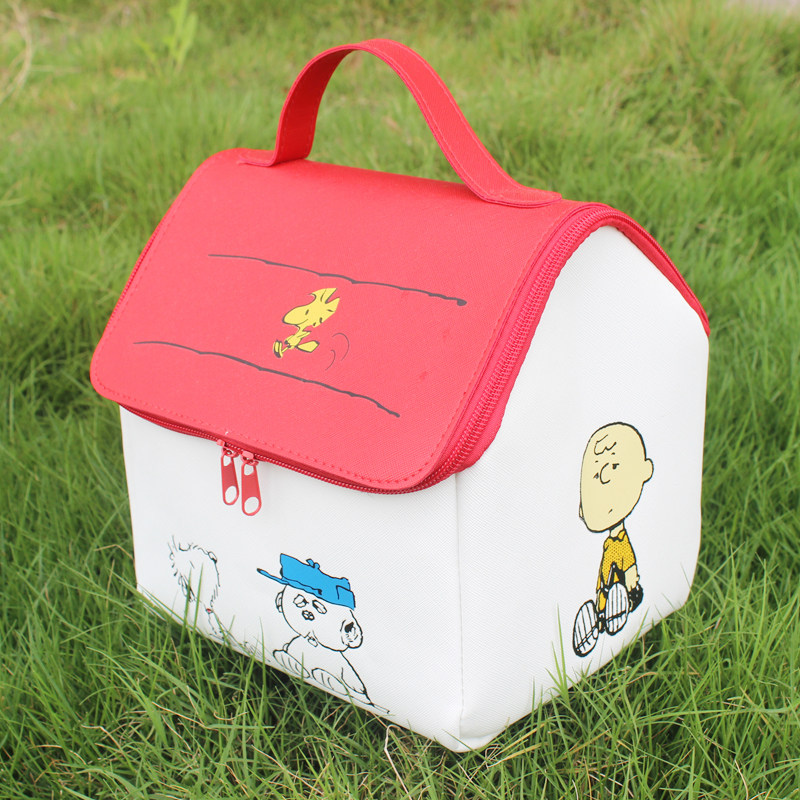 Snoopy Cosmetic Bag Portable Waterproof Large Capacity Portable Cartoon Cute Anime Cosmetic Storage Bag Washing Bag