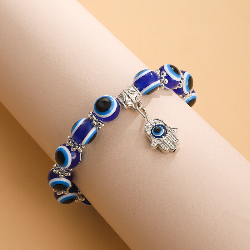 Cross-Border Hot-Selling Jewelry: Vintage Blue Eye Beads, Fatima's Hand Bracelet, Fashionable Evil Eye Bracelet, Handmade Cross-Border Hot-Selling Jewelry: Vintage Blue Eye Beads, Fatima's Hand Bracelet, Fashionable Evil Eye Bracelet, Handmade