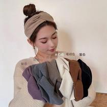 Spring and summer confinement scarf thin breathable hat for pregnant women cotton windproof fashionable sports wide-brimmed headband extra wide