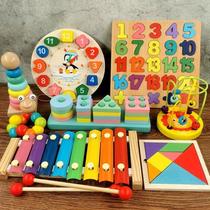 Educational intelligence baby toys for 1-2-3 year old boys and girls one year old baby eight-tone piano music early education