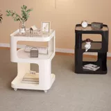 Прикроватная тумбочка, железная, передвижная, с подсветкой, домашний шкаф, прикроватная тумбочка для хранения в спальне, небольшой креативный приставной столик, не требующий установки