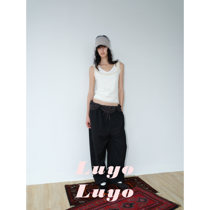 Luyoluyo 26Ss "Wealth Abundant" Star-Printed Waistband Suit Trousers