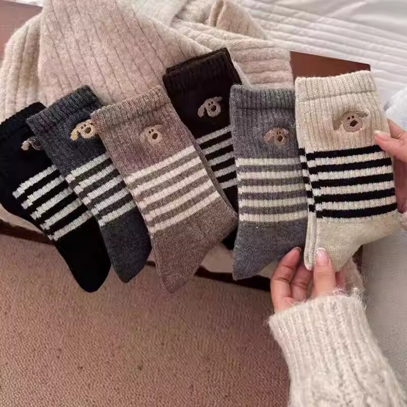 Meilade Women's Mid-Calf Socks 2026 Autumn and Winter Seamless Maternity Socks for Autumn, Paired with Birkenstock Shoes, Long Socks
