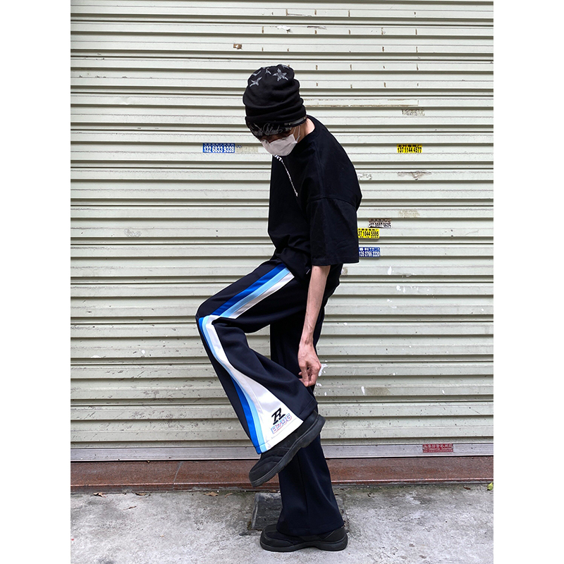 Legendary Banker-Style Pants, New All-Season Sports Wide-Leg Casual Pants, Unisex Versatile Flared High-Street Basketball Pants