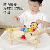 Drum set for children beginners drum baby one year old baby toys music early education educational musical instrument for boys and girls