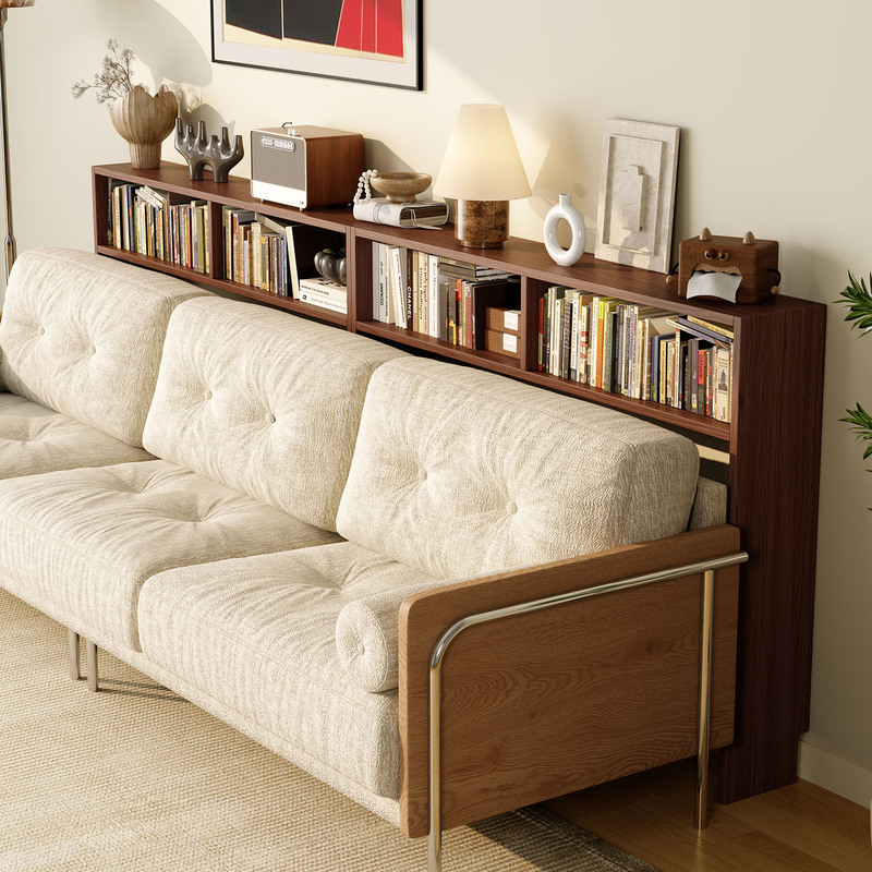 Electric Sofa Rear Storage Rack, Wall-Mounted, Solid Wood Gap Bookshelf, Multifunctional Ultra-Narrow Partition, Bedside Cabinet, Narrow Model