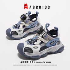 Босоножки детские abckids童鞋男童凉鞋2026夏季新款运动鞋子儿童透气包头沙滩鞋男
