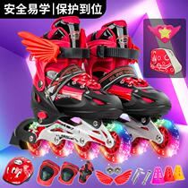 Flying Eagle roller skates childrens skates full set girls boys roller skates roller skates adult beginners adjustable