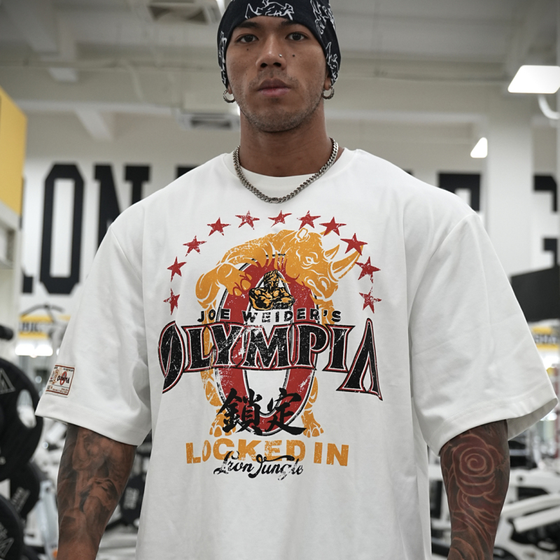 Ironjungle Gym X Mr.Olympia “Locked” 2026 Limited Edition Olympia Collaboration Short Sleeve Ironjungle Gym X Mr.Olympia “Locked” 2026 Limited Edition Olympia Collaboration Short Sleeve
