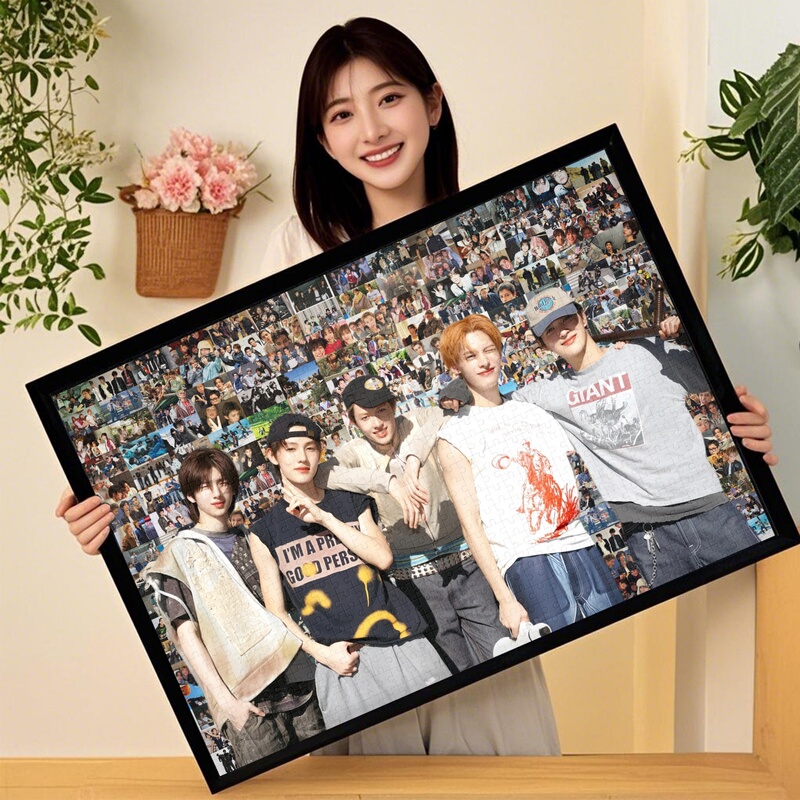 Cortis Wooden Jigsaw Puzzle with Frame, 1000 Pieces, Jin Zhutian, Zhao Yufan, Wall Hanging Decoration, Birthday Gift Cortis Wooden Jigsaw Puzzle with Frame, 1000 Pieces, Jin Zhutian, Zhao Yufan, Wall Hanging Decoration, Birthday Gift