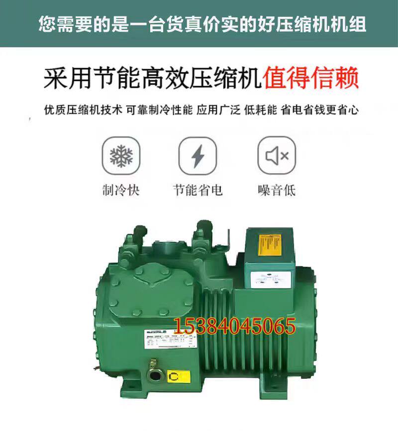 浙江大明制冷压缩机3P4P5P6P冷冻保鲜库风冷机组 小四缸 制冷设备(pic4)