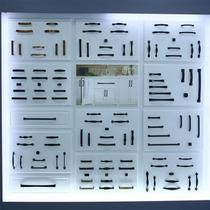 Wardrobe door handle sample board custom furniture accessories handle cabinet drawer small handle display board