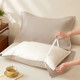 Paire de serviettes d'oreiller en pur coton 2025 nouvelles serviettes d'oreiller anti-huile anti-tête peuvent être fixées avec des sangles haut de gamme de luxe légères en gaze de coton