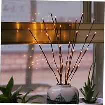 LED Willow Branch Lamp Floral Lights 20 Bulbs Home Christmas