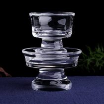 Natural white crystal small portable portable mini guardian cup water supply cup tea and wine crystal cup