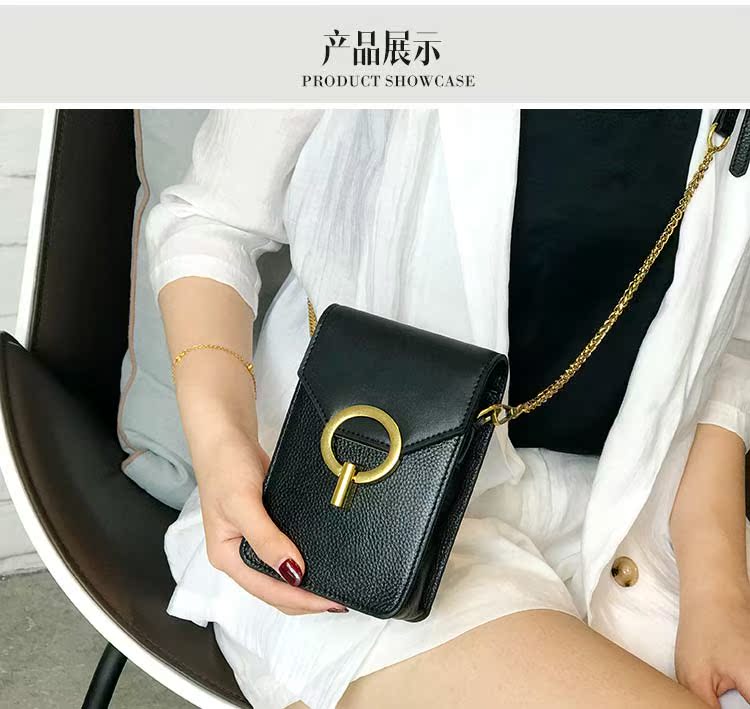 Túi da mini điện thoại di động nữ Túi xách nữ túi xách mới 2019 hoang dã mùa hè mềm da Túi nhỏ phiên bản Hàn Quốc đơn giản - Túi điện thoại túi đeo