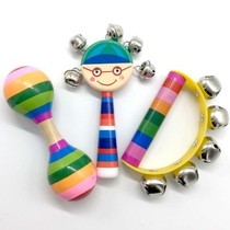 Olff percussion instrument Handbell Drum baby Young children Handbeat drummer drummer drummer shrug instrument early to teach toy