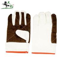 Dayang 097 thickened leather canvas gloves 10 double construction site non-slip wear-resistant tear-resistant insulation heat-proof anti-scalding resistance
