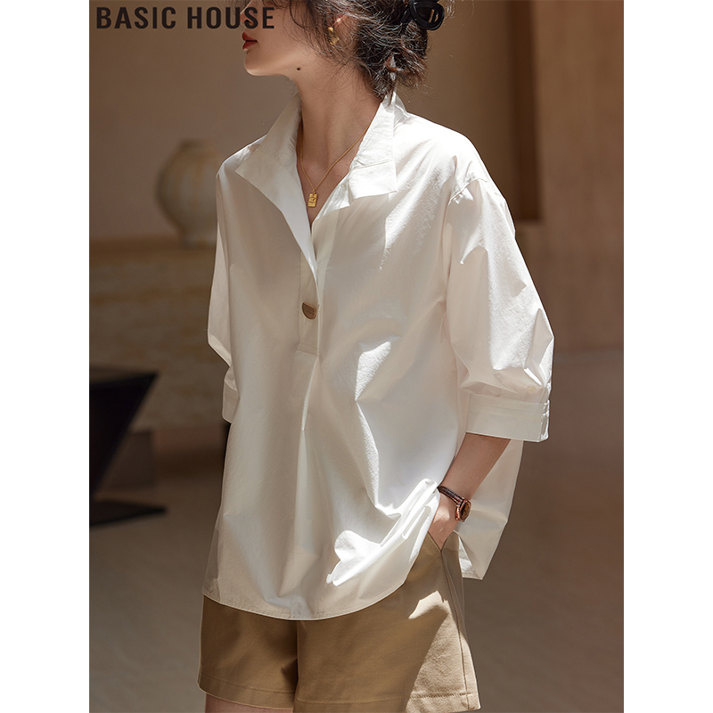 Basic House/Baijiahao French-Style Sun Protection Shirt, Thin, Light Luxury, High-End Feel, Women's Summer Design Shirt