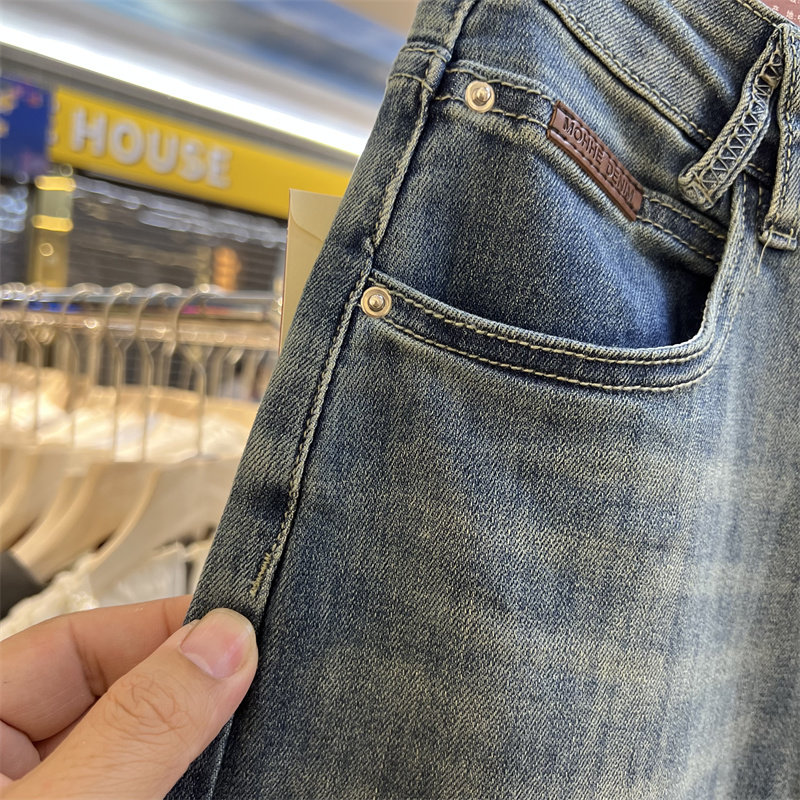景可丹阔腿牛仔九分裤女春季25年新款韩版休闲宽松百搭高腰直筒裤详情10