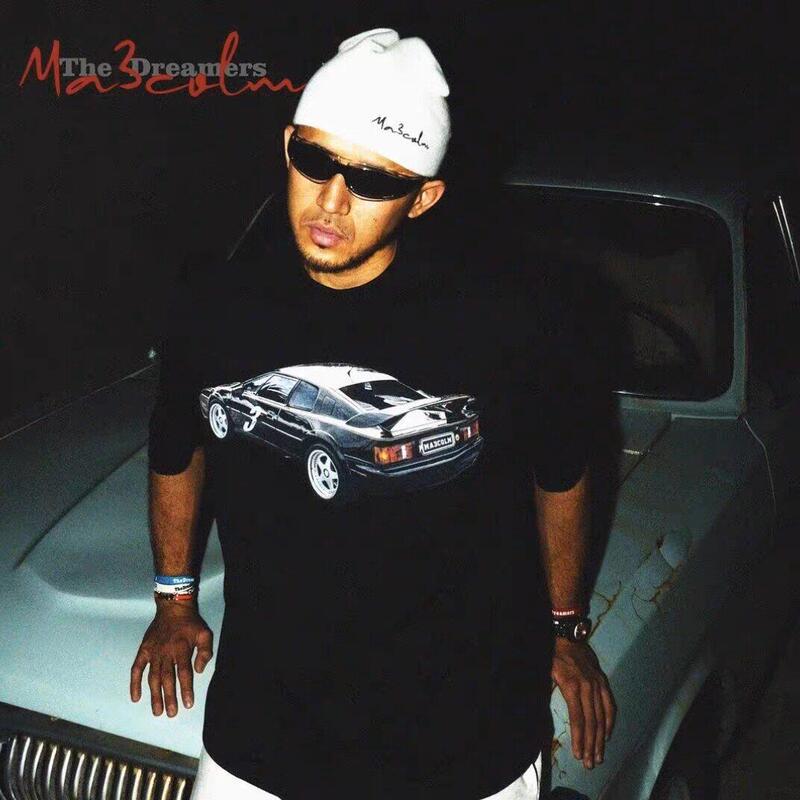 Ma3 Malcolm Kamiran Dream Series "Dreamcar" Sports Car Themed American Retro Short-Sleeved T-Shirt