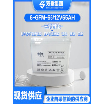 Shuangdeng battery 12V65AH maintenance-free lead-acid 6-GFM-65 DC screen UPS fire EPS communication room