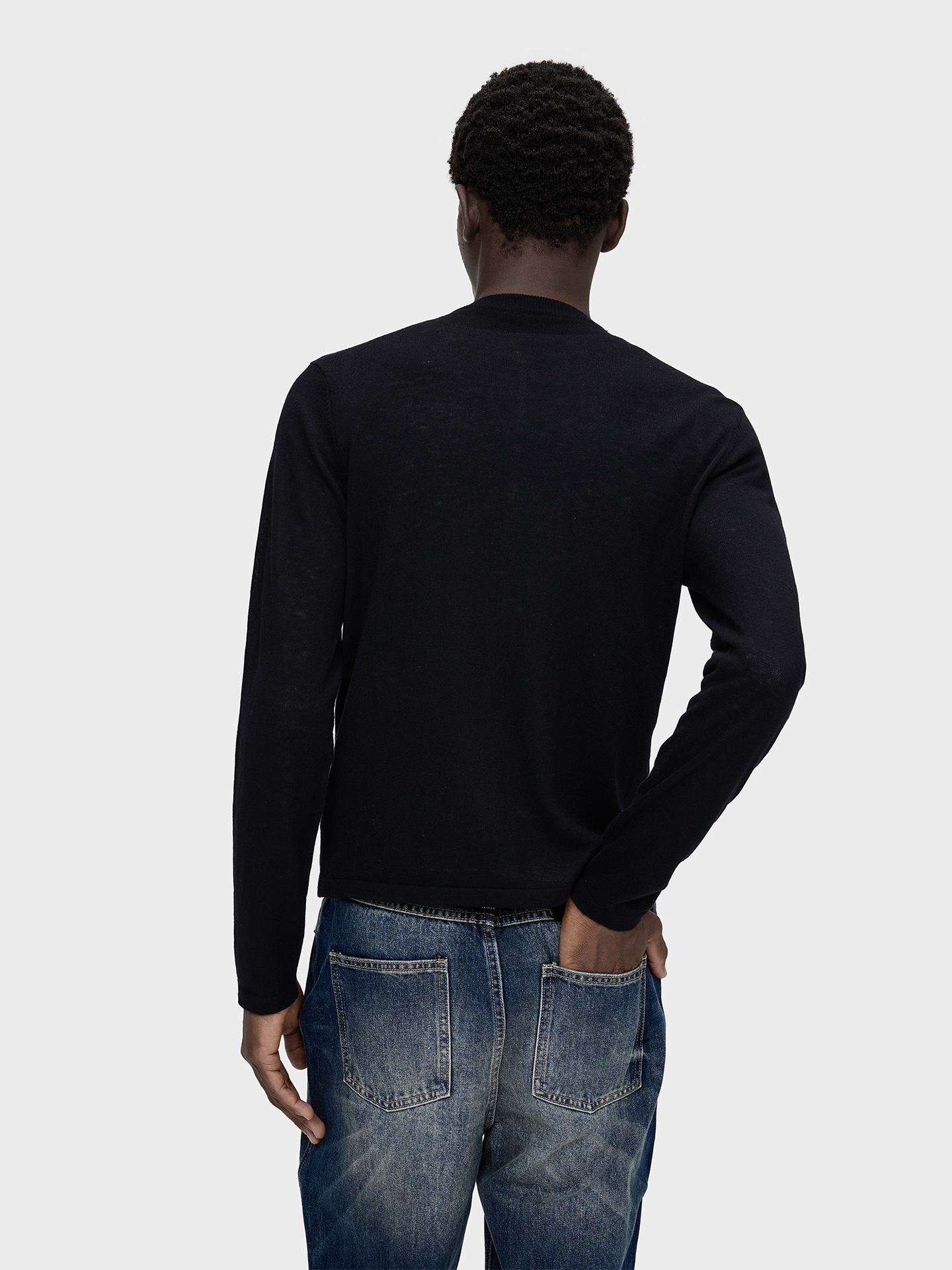 Slight Vogue Wool Braided Tie-Front Knit T-Shirt