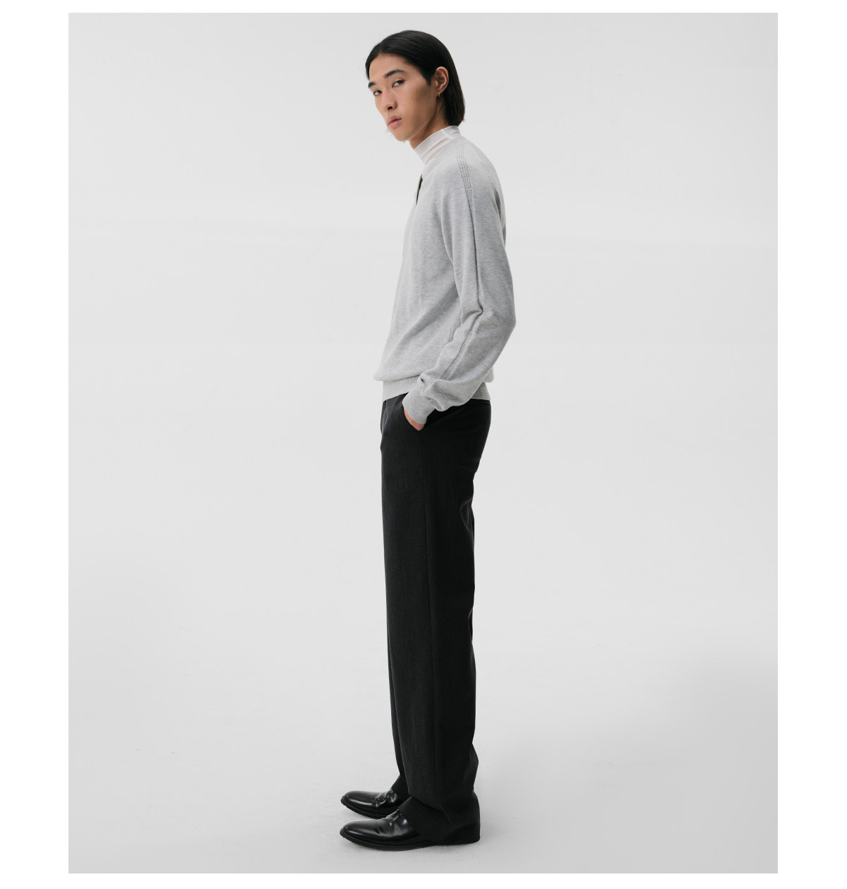 Slight Vogue V-Neck Wool-Blend Knit Pullover