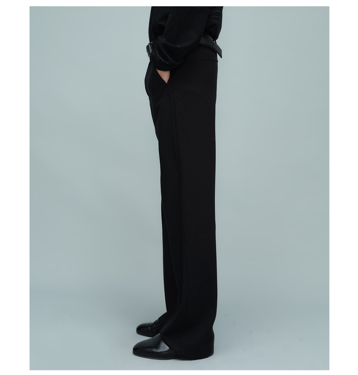 Slight Vogue Straight-Leg Wool Trousers