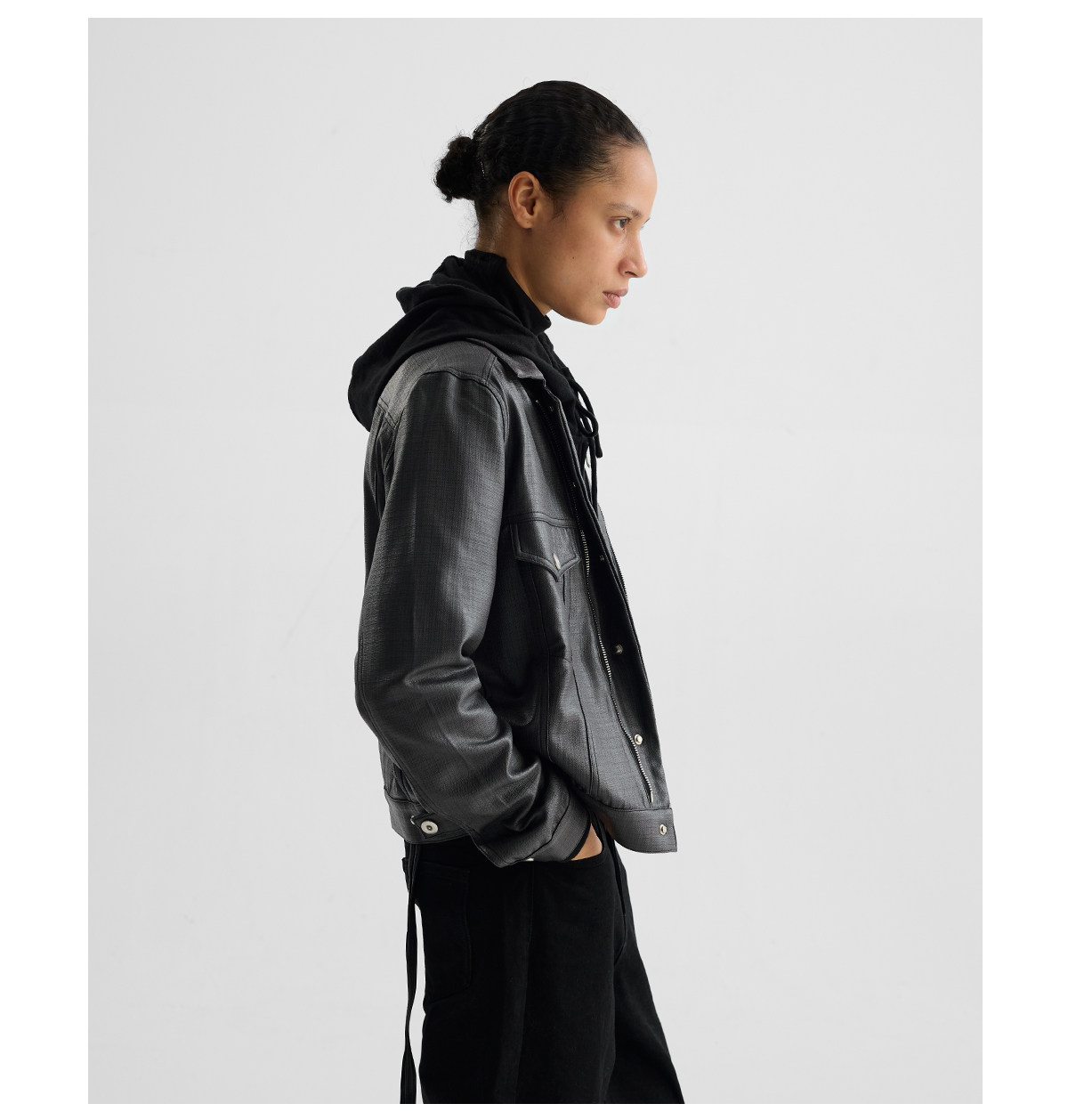 Slight Vogue Cropped Moto Jacket