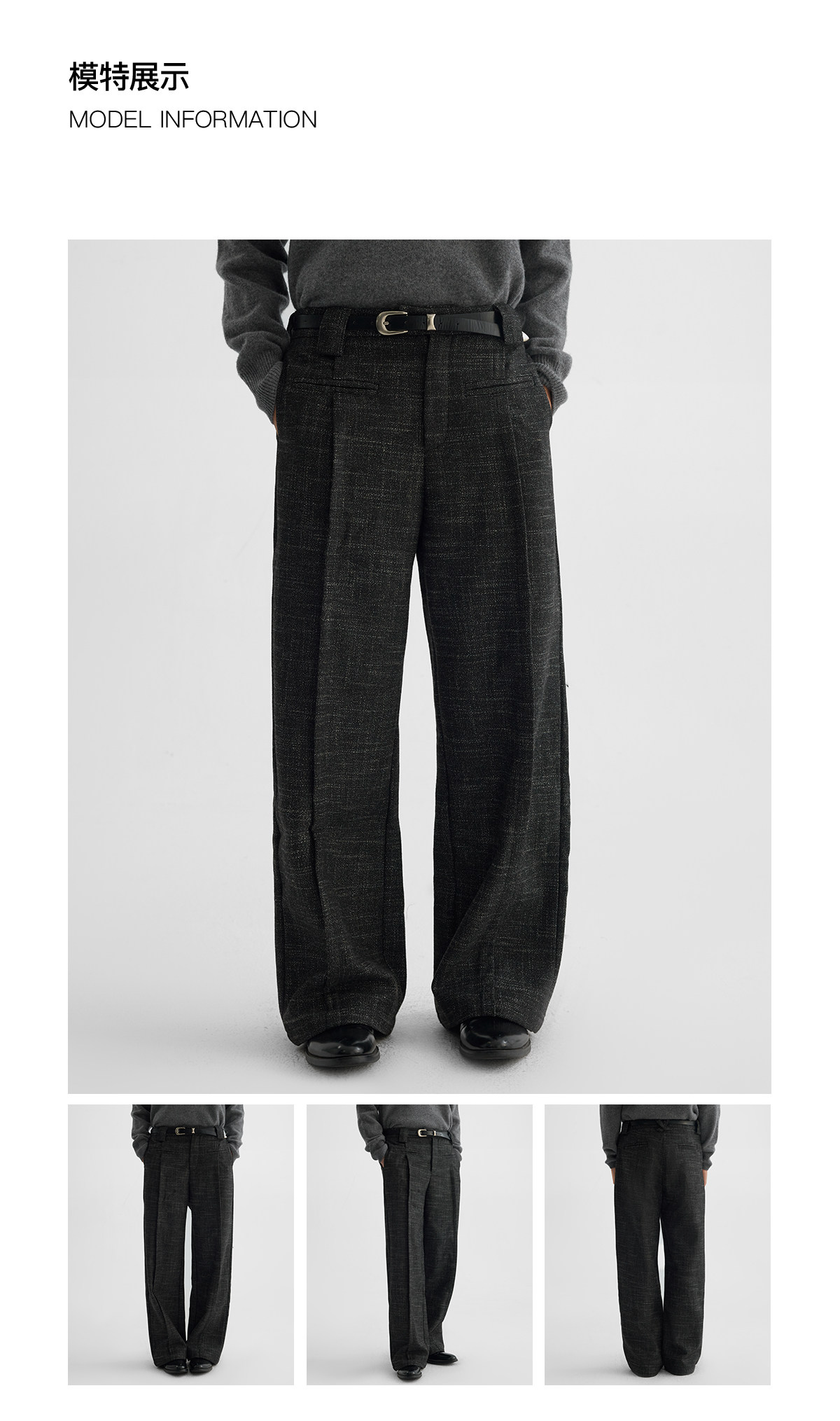 Slight Vogue Wool-Blend Double-Pleat Straight-Leg Trousers