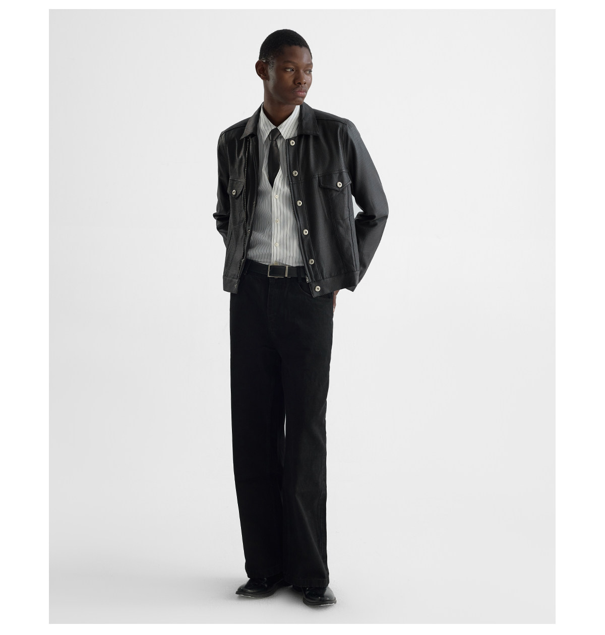 Slight Vogue Cropped Moto Jacket