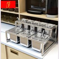 Special milk tea shop jam distribution box basin grid seasoning box rack small seasoning tray bar storage ingredients
