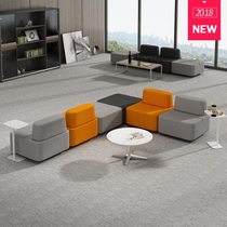 Simple and personalized modern hall office special-shaped creative reception negotiation meeting area leisure area sofa coffee table combination