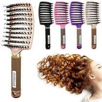 Bristle Nylon Massage Brush Wet Curly Straight Comb Professi