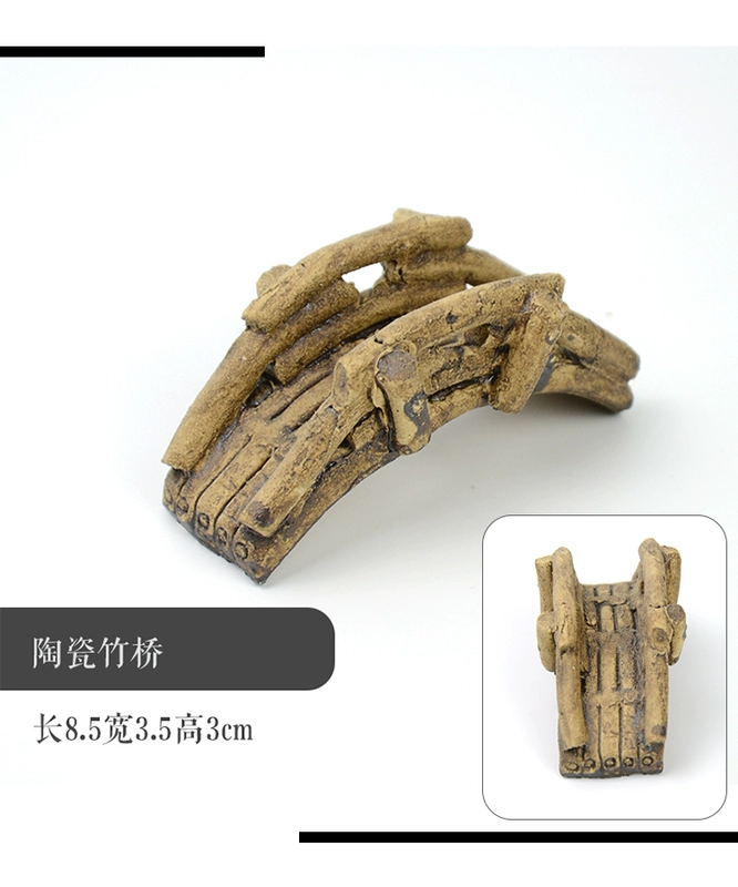 Trang trí hồ cá gốm trang trí nhỏ bể cá cảnh quan trang trí cầu nước gian hàng câu cá Weng hồ cá - Trang trí nội thất