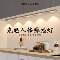 Led charging body induction lamp with wireless self-adhesive cabinet wardrobe Cupboard Wine Cabinet Little Hills Light Strips free of wiring