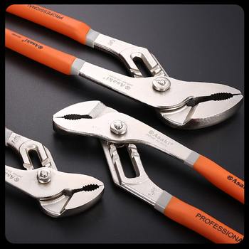 Multifunctional water pump pliers manual clamping tools adjustable pipe water pipe pliers pipe movable force pliers