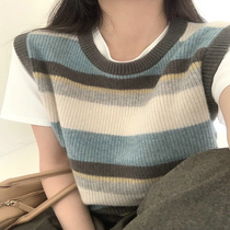 2023 new knitted waistcoat womens autumn and winter