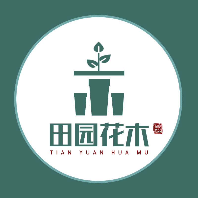 田园花木旗舰店的LOGO