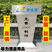 Outdoor reception desk welcome desk property concierge stainless steel podium hotel podium guest registration desk