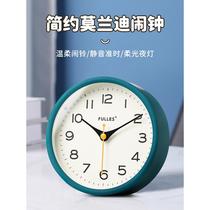 Silent small alarm clock for students to use as a special wake-up artifact to display desktop mini boy clock bedroom desktop clock